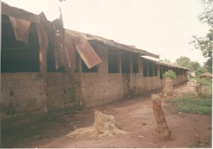 Roof of Primary School before renovation.