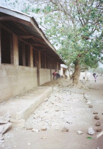 FRONT VIEW OF SAMPA RC JUNIOR HIGH SCHOOL -BLOCK A (BEFORE RENOVATION)