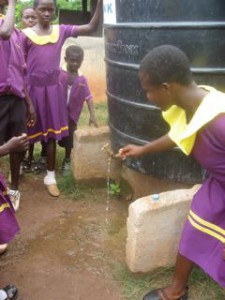 Latrines were built and a water tank was provided with support from the Hilton Foundation to SCEP.